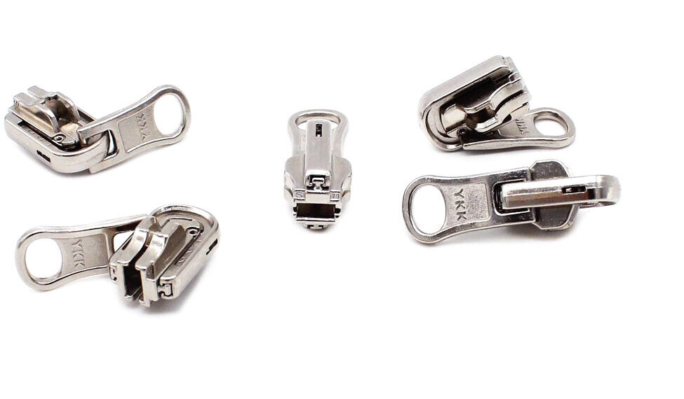 YKK Zipper Repair Kit #5 VISLON Auto-Lock Slider Aluminum Suitable Plastic  Teeth