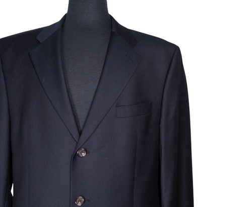 Ralph Lauren Mens Blazer Navy Blue Wool Cashmere 3 Button Jacket Sport Coat 43L - Picture 7 of 10