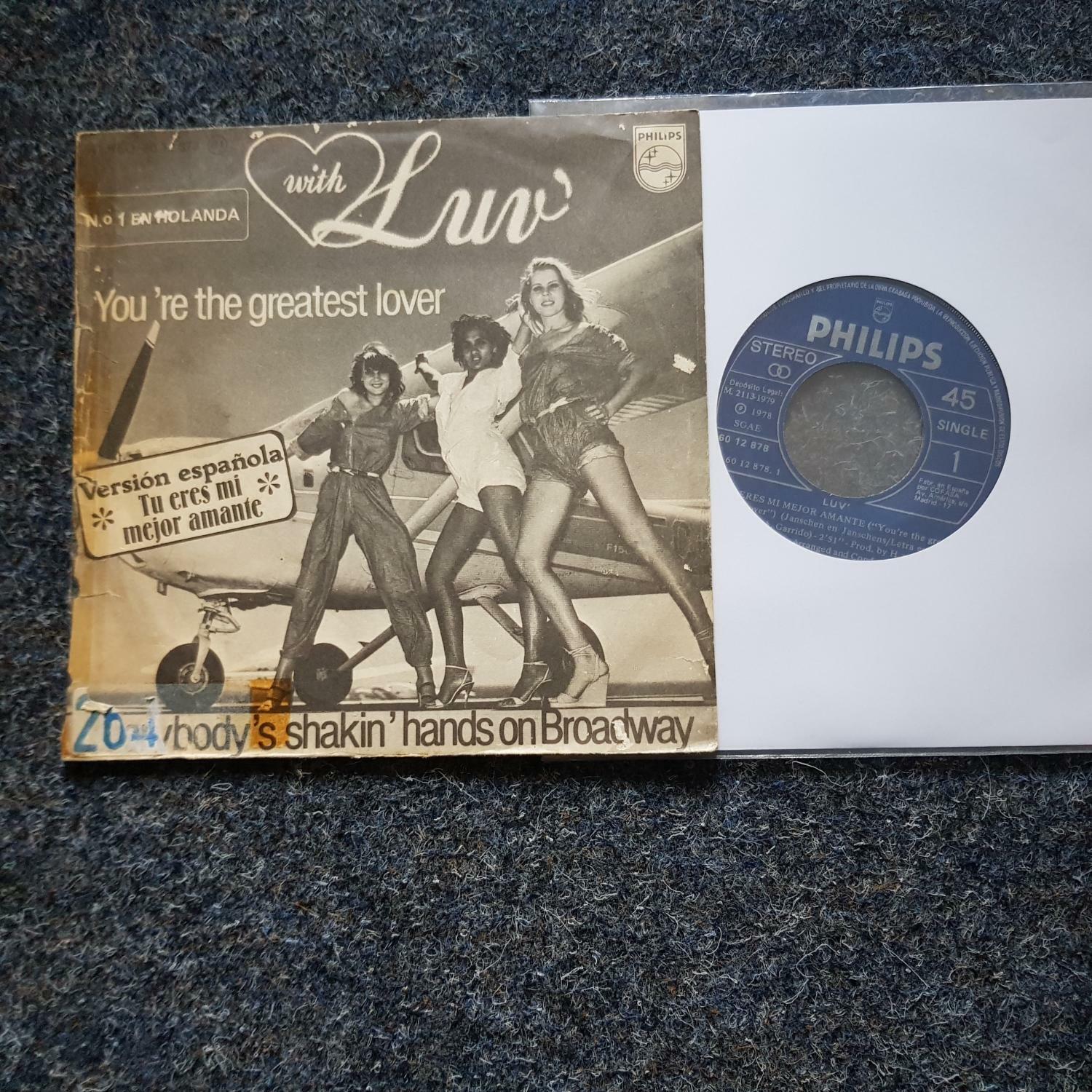 7"" Single Vinyl Luv' - Tu eres mi mejor amante SUNG IN SPANISH