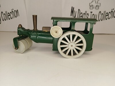 TRI-ANG MINIC Toys 33M STEAM ROLLER Green Good Condition.
