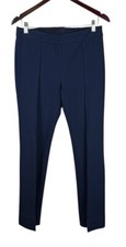Per Se By Carlisle Women Navy Blue Front Seam Casual Pants 6