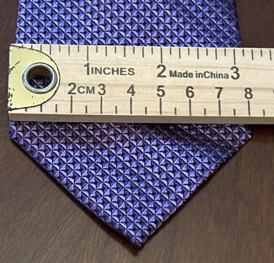 Nordstrom Purple 100% Silk Men’s Neck Tie Made In China - Image 4 of 4