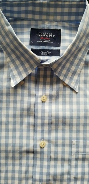 CHARLES TYRWHITT Men Weekend Classic Fit Cotton Long Sleeve Polo Shirt - Large | eBay