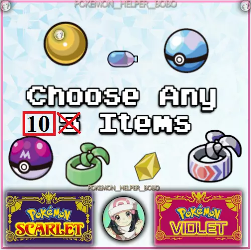 Choose Any Items Pokémon Scarlet & Violet ✨