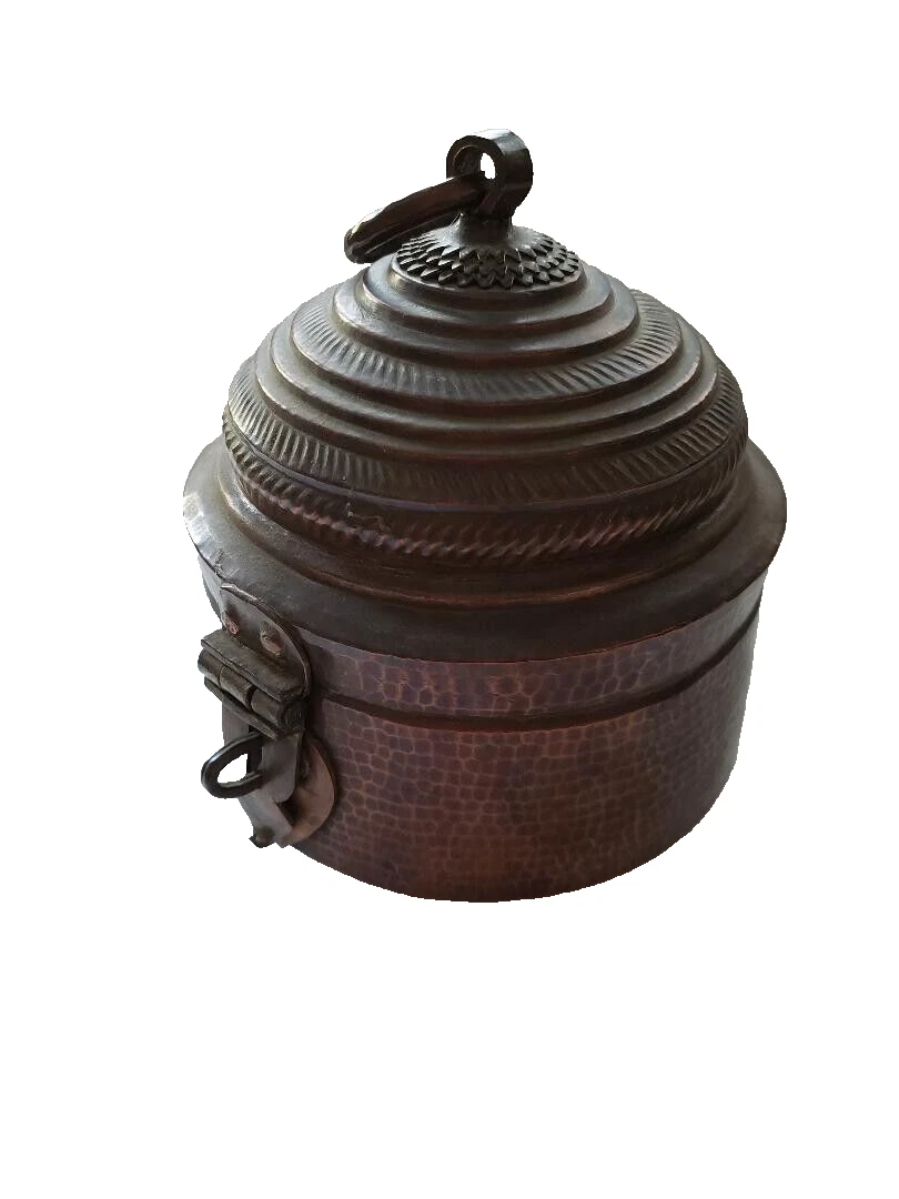 Vintage/Antique Copper Chapati/ Bread Box