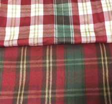 Red Green Gold white Holiday Christmas Plaid Tablecloth choose your choice