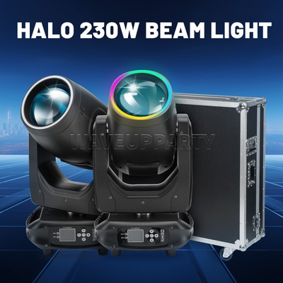 2Pcs NEW VERSION 230W Moving Head Beam Light RGBW DMX512 Fogging Rainbow Effect
