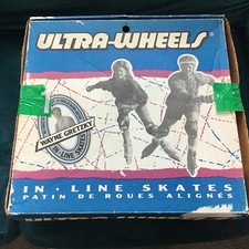 1990s Wayne Gretzky Ultra Elite Wheels Inline Skate Roller Blades Size 4 Jade