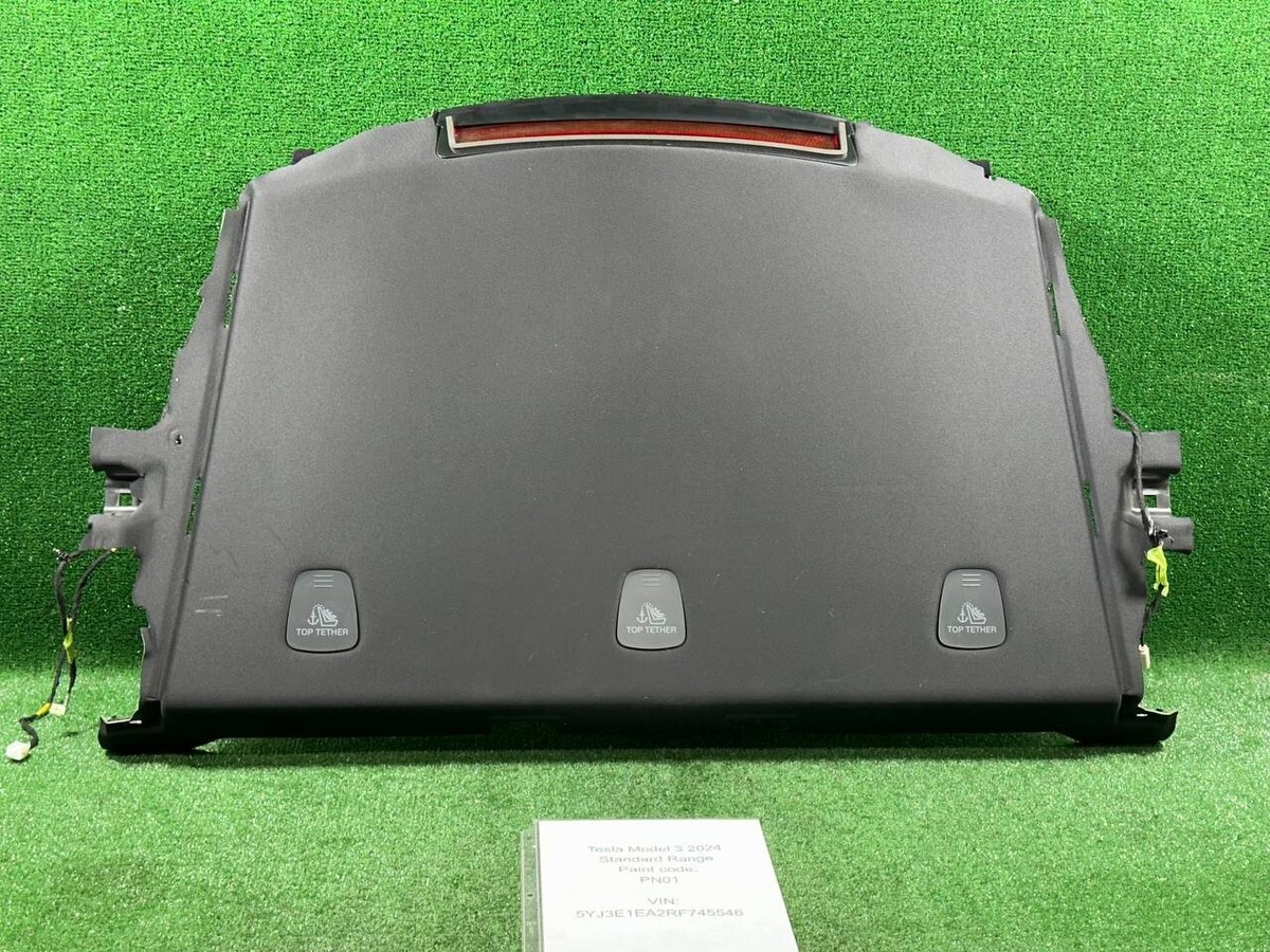 2024-2025 TESLA MODEL 3 REAR DECK SHELF PACKAGE TRAY TRIM PANEL