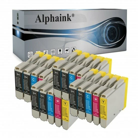 ALPHAINK 20 CARTUCCE LC-1000 COMPATIBILI PER BROTHER MFC-235C 240C 260C DCP 130C
