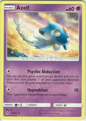Pokemon Grauen der Lichtfinsternis Nr. 43/131 Azelf englisch