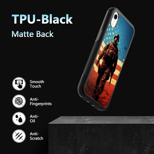 Brave Soldier US art Unique case For Motorola Moto Google Pixel OnePlus - Picture 17 of 25