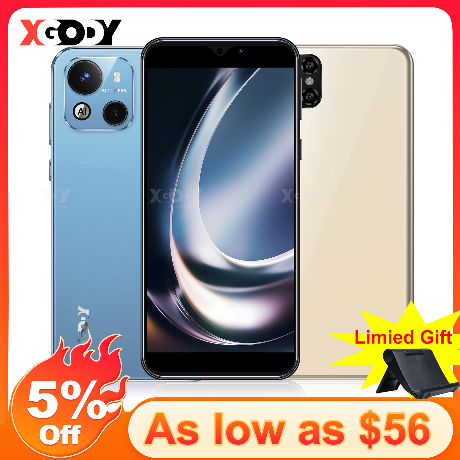 Instant Gratification New Quad Core Android Smartphone Cell Phone Unlocked Dual SIM Cheap Factory 2024