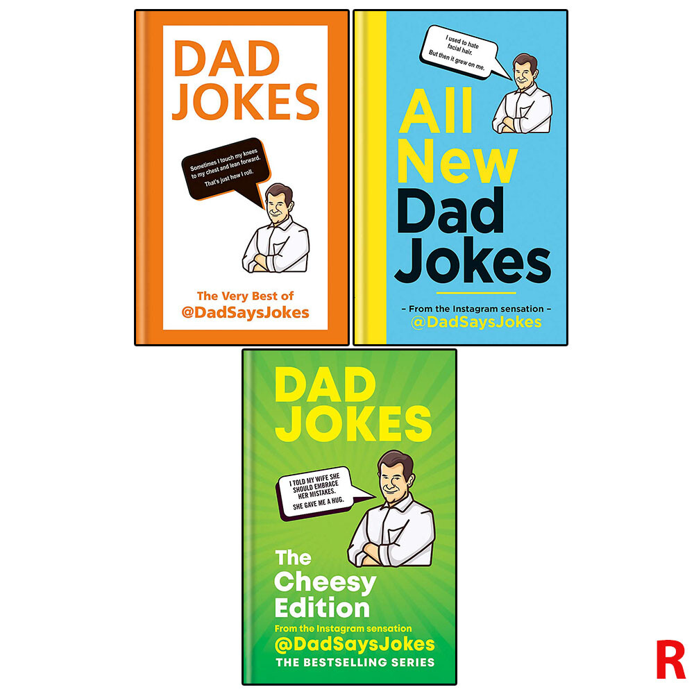 Dad Says Jokes 3 Books Collection Set (Dad Jokes, All New Dad Jokes, Dad Jokes)
