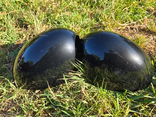 Mini Cooper Caps Mirror Covers 2009 OEM R56 MANUAL FOLD BLACK METALLIC
