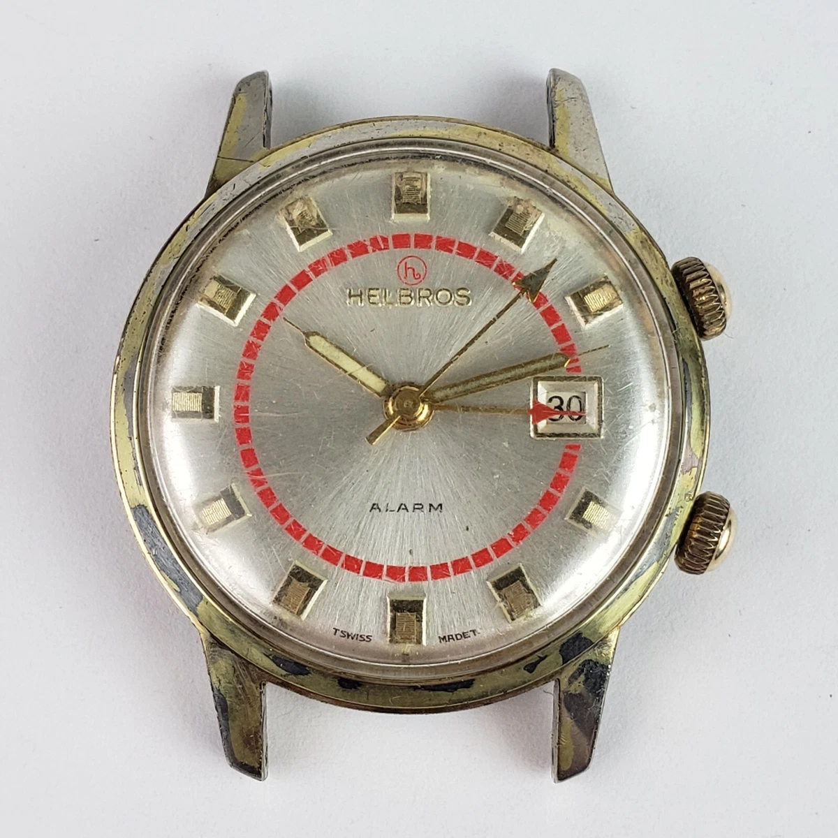 Vintage helbros alarm clearance watch