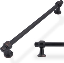 6 Pack Oil Rubbed Bronze Pulls 7-1/2 Inch Hole Centers Kitchen Cabinet Handles Z