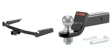 CURT Trailer Hitch Tow Kit Class 3 Receiver, 2in Ball Mount, Pin & Clip #13394