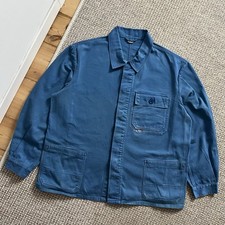 French Worn Vintage Faded Cotton Sanfor Chore Work Le Laboureur Style Jacket 54