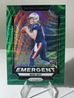 2024 Panini Prizm - Emergent Drake Maye #4 Green Wave Prizm (RC)
