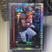 2025 Topps Chrome Luther Burden III Pulsar Refractor #334 Rookie RC Bears