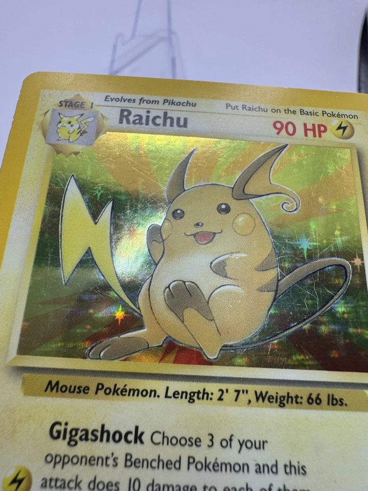Raichu 14/62 Fossil Holo MP - Image 2 of 3