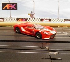 AFX Mega G used Red  Gold Ford GT Heritage 16 Track tested runs Great.