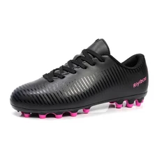 Women Soccer Cleats Turf Indoor Outdoor Futsal Shoes Low-Top Lace-Up