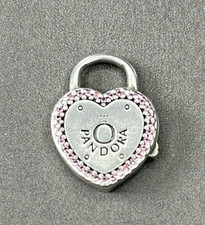 Fermoir Cœur Cadenas Pandora - Argent