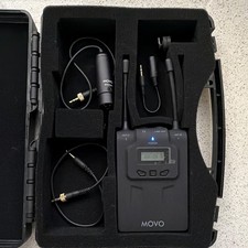 Movo WMIC80 Dual-Channel UHF Wireless Transmitter 3.5mm receivers not included