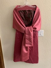 Jim Hjelm Rose with Brown Lace Strapless Dress Size 12