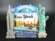 New York Bilderrahmen Freiheitsstatue,Empire,Brooklyn Bridge,20 cm,NEU
