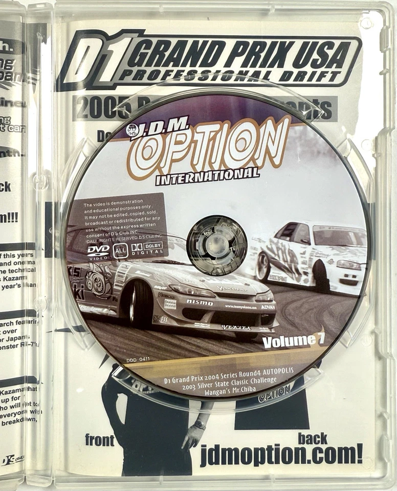 JDM Option International Vol 7 DVD Super High Speed Drift D1 Grand Prix 2004 - Image 4 of 4