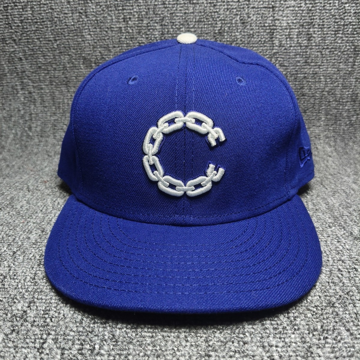New Era x Crooks & Castles 59FIFTY Fitted Hat Royal Blue Size 7 1/2 Chain C