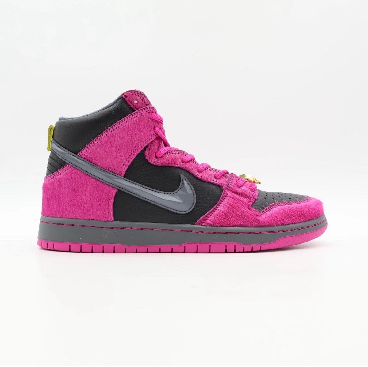 Run The Jewels Nike SB Dunk High Active Pink Black Fuchsia (Men's
