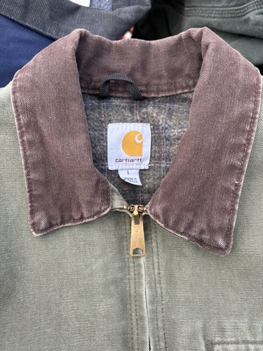 Vintage Carhartt J97 ARG Blanket-Lined Detroit Jacket Army Green Size Large by Carhartt, Size L, $432 - Photo 4