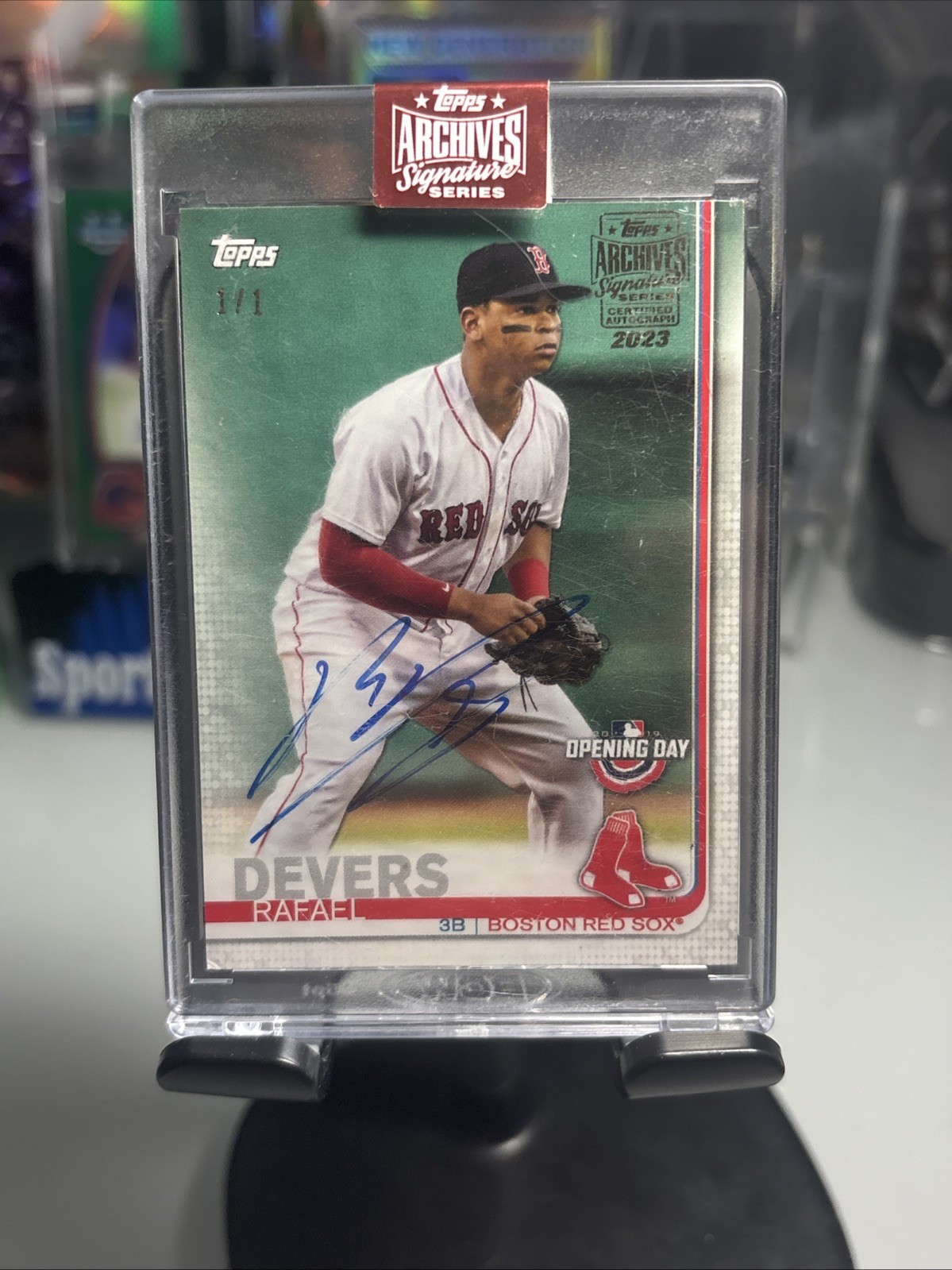 2023 Archives Signature Series Rafael Devers 1/1 Auto Red Sox Card #459