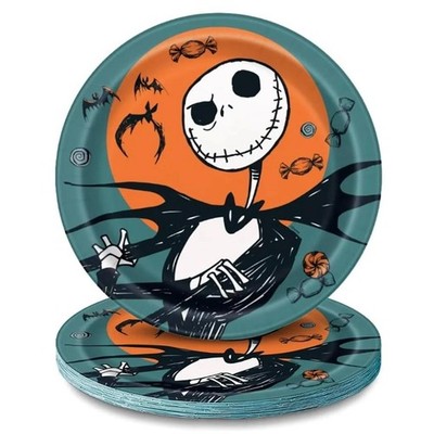 The Nightmare Before Christmas Lunch Plates Tim Burton 8 Per Package New