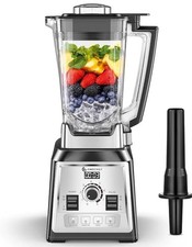 AMZCHEF Frullatore Professionale 2000W con 4 Funzioni e 8 Velocità Regolabili