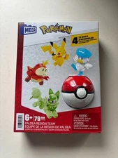 NEW Mega Pokémon Building Toy Kit With 4 Action Figures And 1 Poké Ball Set