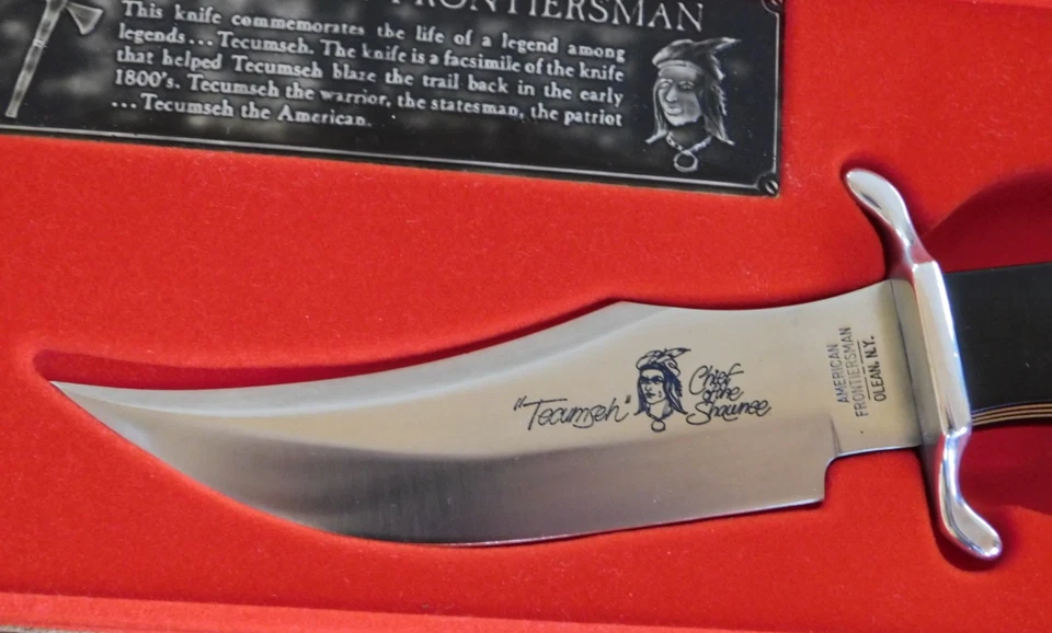 CutCo American Frontiersman Series Tecumseh Chief Of Shawnee Collector Knife - Image 3 of 4