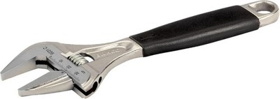 Bahco 8'' SAE Ergo Big Mouth Adjustable Wrench with Ergo Handle ? Wide Jaw, Slim