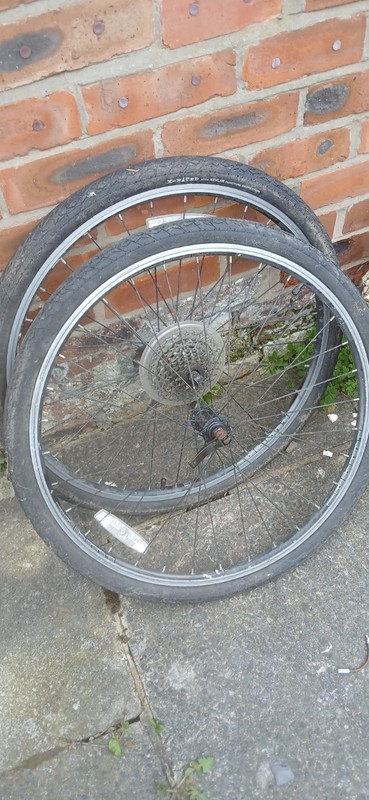 26-inch Wheel Set Front and Back 8 Speed Cassette