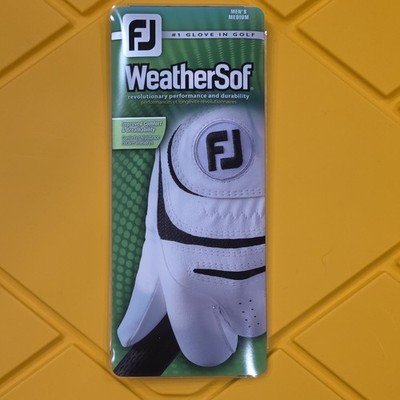 FootJoy WeatherSof Men's Medium Left Golf Glove White 66264E