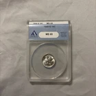 1945-S Silver Mercury Dime MS65 ANACS Blue Holder White