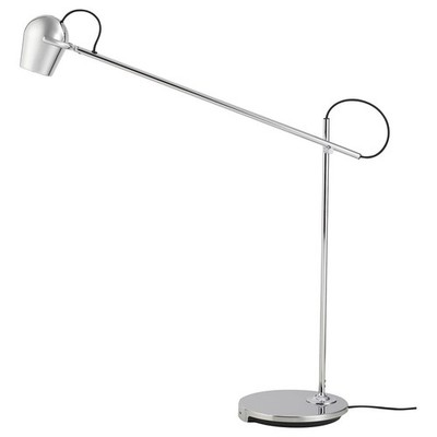 Ikea MODERMOLN Work lamp with LED bulb chrome plated   305.464.76 NEW.