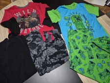 Boys Pj's Set Of 2 Long Sleeve And Short With Pants size 6/7