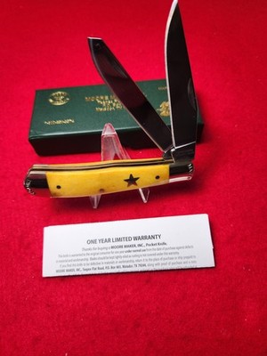 Moore Maker Matador, Texas  5202 U TX  Texas Trapper Knife Yellow Bone 2019 NIB