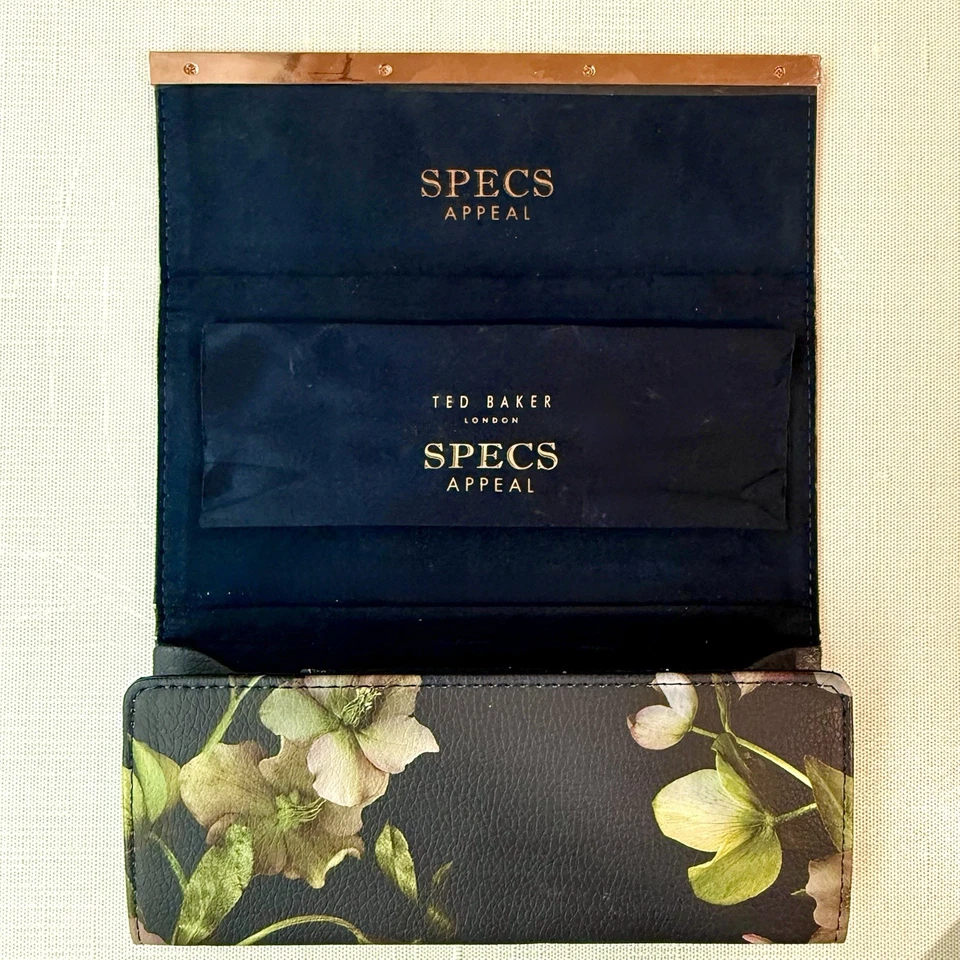 NUEVO Ted Baker Gafas de Sol Plegables Floral Arboreto Estuche Azul Marino (Defectos Menores) Foto 3 de 4