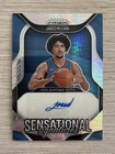 New ListingJared McCain 2025-26 Panini Prizm Silver Blue Pulsar Prizm Auto - OKC Color Mtch